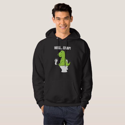 Well  Crap  Toilet Rex Hoodie (Voorkant volledig)