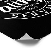 Well Done Good And Faithful Servant Matthew 25 23 Poster (Hoek)