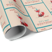 Well for FOX sake! Birthday pun Cadeaupapier (Rol Hoek)