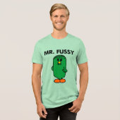 Well-Groomed Mr. Fussy Tri-Blend Shirt (Voorkant volledig)