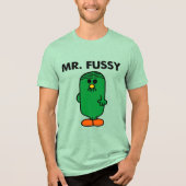 Well-Groomed Mr. Fussy Tri-Blend Shirt (Voorkant)