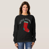 Well Hung Christmas Stocking  Sarcastic Trui (Voorkant volledig)