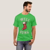 Well Hung Dirty Christmas Stocking Holiday Gift bo T-shirt (Voorkant volledig)