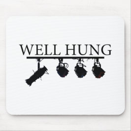 "Well Hung" Mousepad voor verlichtingsingenieur/te Muismat