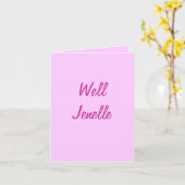 Well Jenelle Kaart (Gele Bloem)