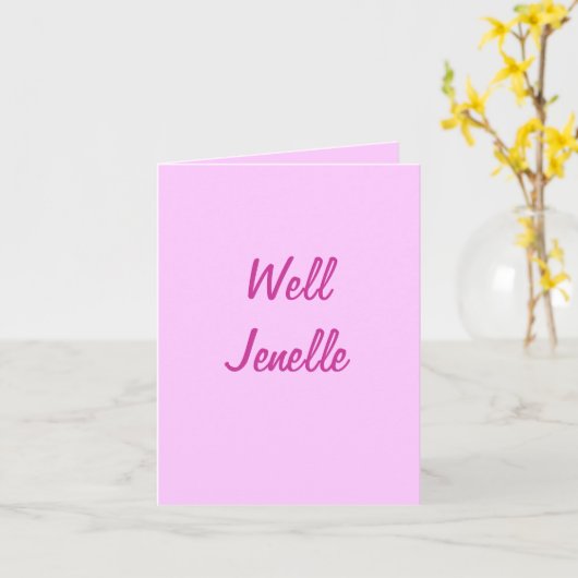 Well Jenelle Kaart (Gele Bloem)