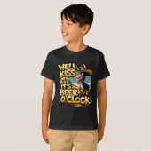 Well Kiss My It's Beer O' Clock Drinking Beer T-shirt (Voorkant volledig)