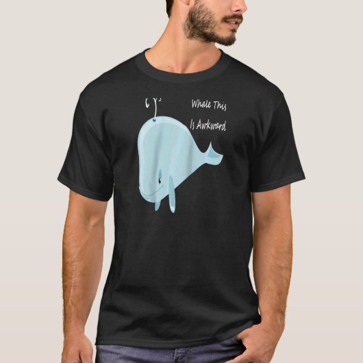 Well This Is Awkward Whale This Is Awkward Raglan T-shirt (Voorkant)