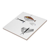 WELL VAN HET ZEE keramische tapijtschelp Trivet 4, Tegeltje (Zijkant)