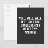 Well, well, well, if it isn't the consequences briefkaart (Voorkant / Achterkant)