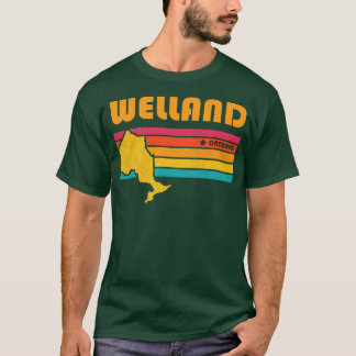 Welland Ontario Canada Vintage Verdrietig Souvenir T-shirt