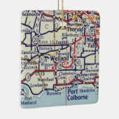 Welland Ontario kaart Keramisch Ornament (Rechts)