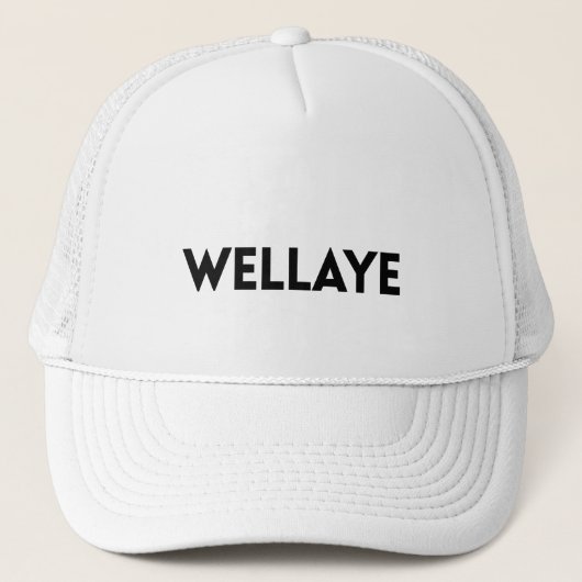 Wellaye Logo Black Trucker Pet (Voorkant)