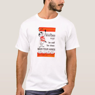 Wellbee CDC WASH UW HANDS Advertisement Poster T-shirt
