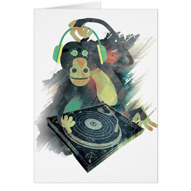Wellcoda Animal Monkey Music DJ Disco Pop (Voorkant)