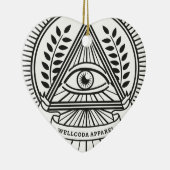 Wellcoda Apparel Illuminati compracy Keramisch Ornament (Rechts)