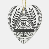 Wellcoda Apparel Illuminati compracy Keramisch Ornament (Links)