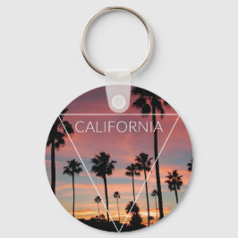 Wellcoda California Palm Beach Sun Spring Sleutelhanger