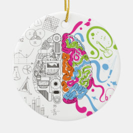 Wellcoda Creative Brain Mind Master Side Keramisch Ornament