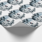 Wellcoda Gorilla Skull Head Monkey Face Cadeaupapier (Hoek)