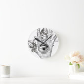 Wellcoda Illuminati Compass Snake Hand Ronde Klok (Huis)