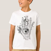 Wellcoda Illuminati Compass Snake Hand T-shirt (Voorkant)