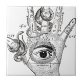 Wellcoda Illuminati Compass Snake Hand Tegeltje (Voorkant)