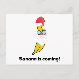 Wellcoda New Year Monkey Banana Happy Feestdagenkaart