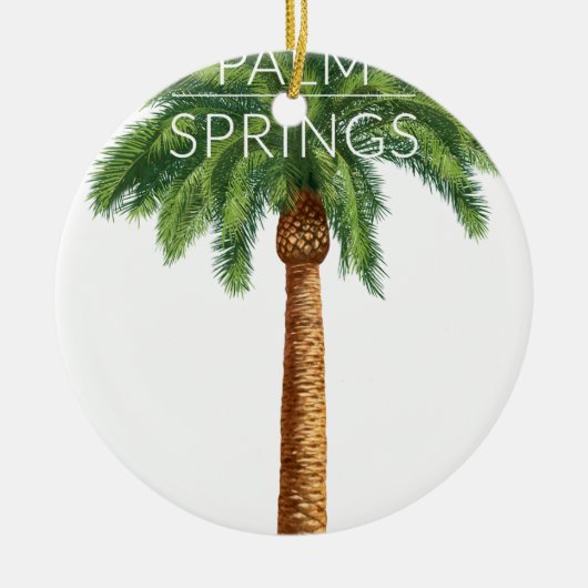 Wellcoda Palm Springs Holiday Summer Fun Keramisch Ornament (Voorkant)