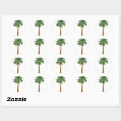 Wellcoda Palm Springs Holiday Summer Fun Ronde Sticker (Vel)