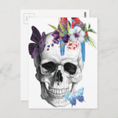 Wellcoda Skull Death Paradise Bad Tropical Briefkaart (Voorkant / Achterkant)