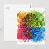 Wellcoda Vibrant Indian Symbol Asian Life Briefkaart (Voorkant / Achterkant)