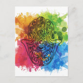 Wellcoda Vibrant Indian Symbol Asian Life Briefkaart (Voorkant)