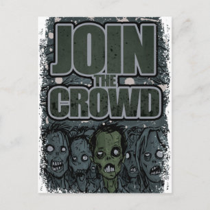 Wellcoda Zombie Monster Crowd Dead Scary Briefkaart