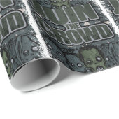 Wellcoda Zombie Monster Crowd Dead Scary Cadeaupapier (Rol Hoek)