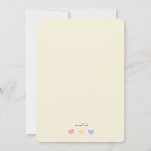 Wellcome Baby Sprinkle Shower Kaart (Achterkant)