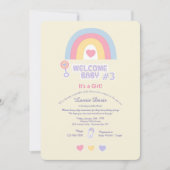 Wellcome Baby Sprinkle Shower Kaart (Voorkant)