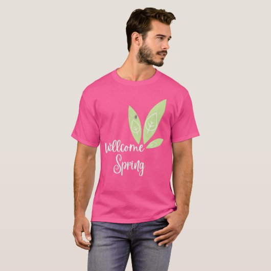 wellcome spring funny t-shirt (Voorkant volledig)