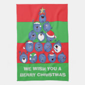 wellen "Berry Kerstmis" Theedoek (Verticaal)