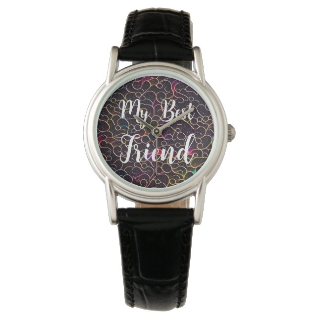 wellen Muster Horloge (Voorkant)