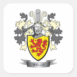 Wellenlaag Vierkante Sticker