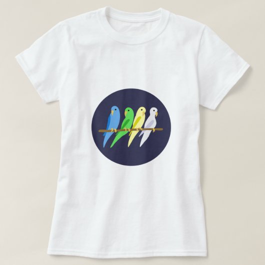 Wellensittiche T-shirt (Design voorkant)