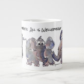 Wellephant 3 Cartoon olifanten Grote Koffiekop (Voorkant)