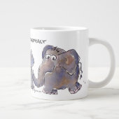 Wellephant 3 Cartoon olifanten Grote Koffiekop (Rechts)
