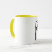 Wellesley College Lamppost Mok - Gele klasse (Voorkant links)