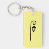 Wellesley College Lamppost Sleutelhanger - Gele kl (Voorkant)