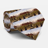 Wellesley College Massachusetts Stropdas (Opgerold)