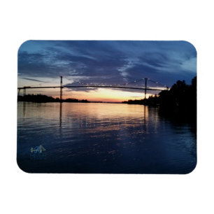 Wellesley Island Bridge Sunset magnet Magneet