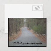 Wellesley, Massachusetts Briefkaart (Voorkant / Achterkant)