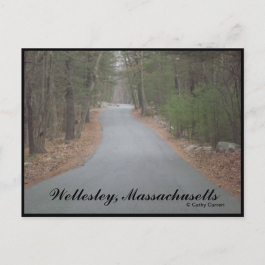 Wellesley, Massachusetts Briefkaart (Voorkant)